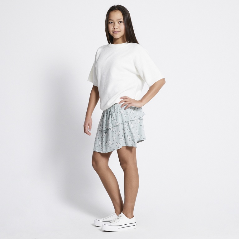 Frill skirt "Elena Print" Light Green